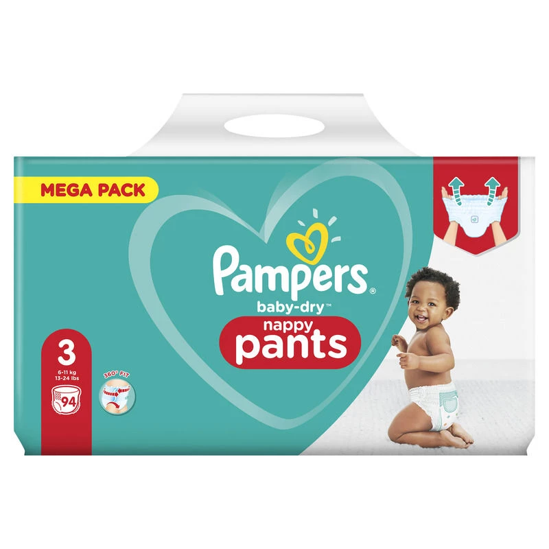 Pampers Bb Dry Pants Mega T3x9
