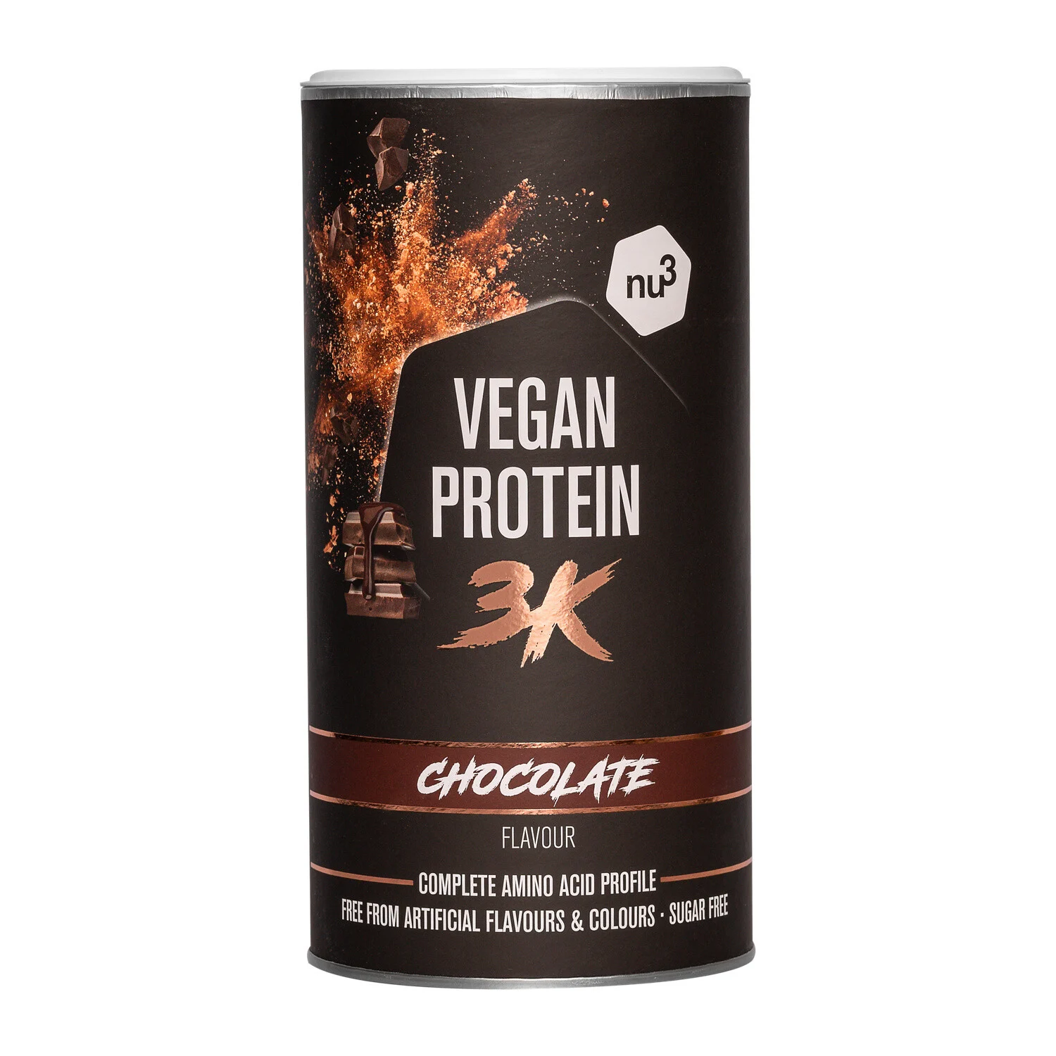 Vegan Protein Powder With Chocolate 500g - Nu3