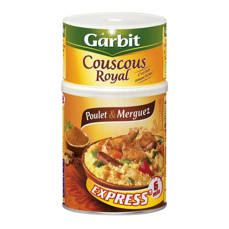 Couscous royal poulet et merguez 980g - GARBIT