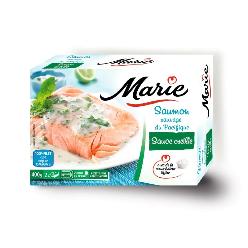 Pacific salmon & sorrel sauce 400g - MARIE