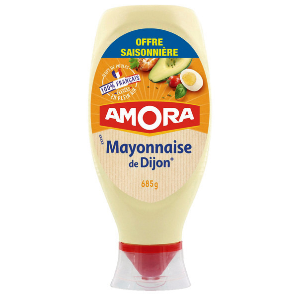 mayonnaise Dijon nature œufs 685g - AMORA