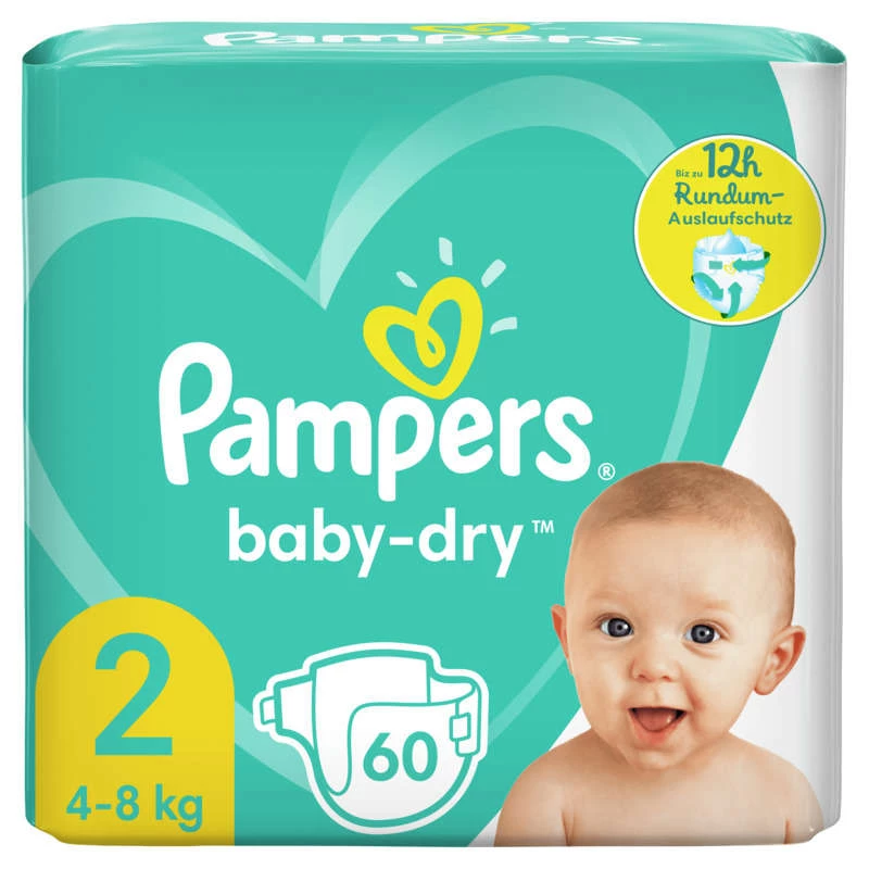 Pampers Baby Dry Geant T2 X60