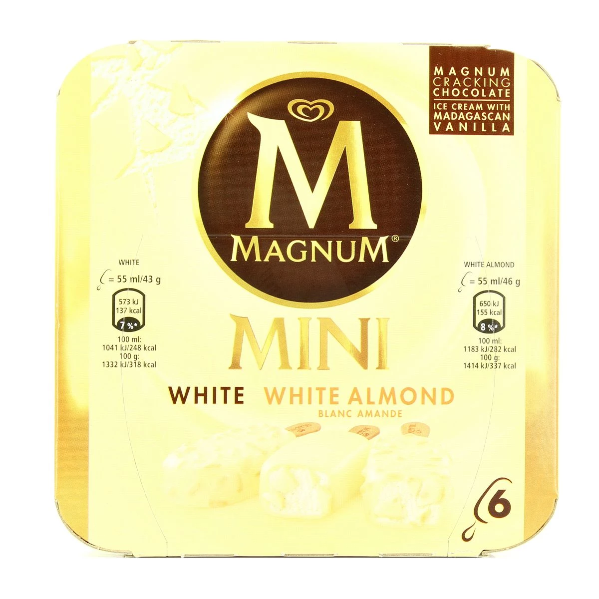 Mini ijs met witte chocolade x6 - MAGNUM