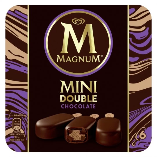 Mini glace double chocolat x6 - MAGNUM