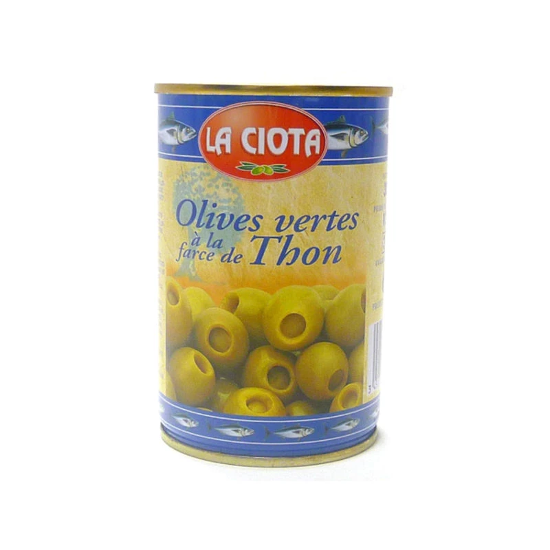 Olives Vertes à La Farce de Thon, 120g - La CIOTA