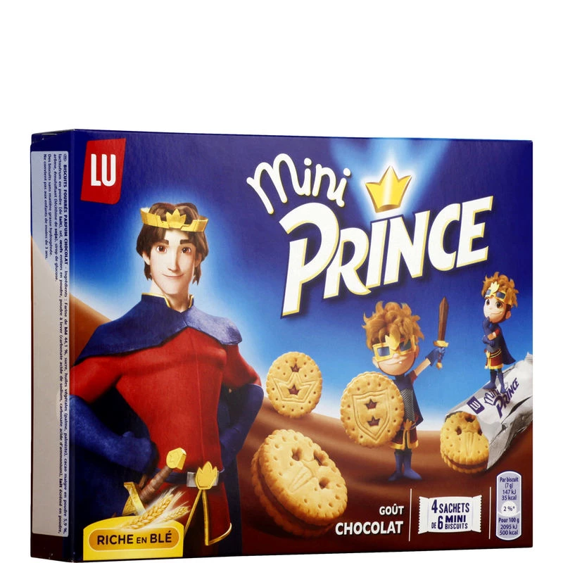 Mini biscuits Prince chocolat 168g - LU