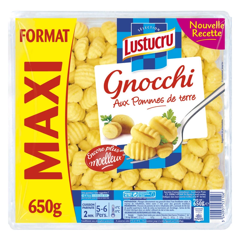 Gnocchi 650g Lustucru
