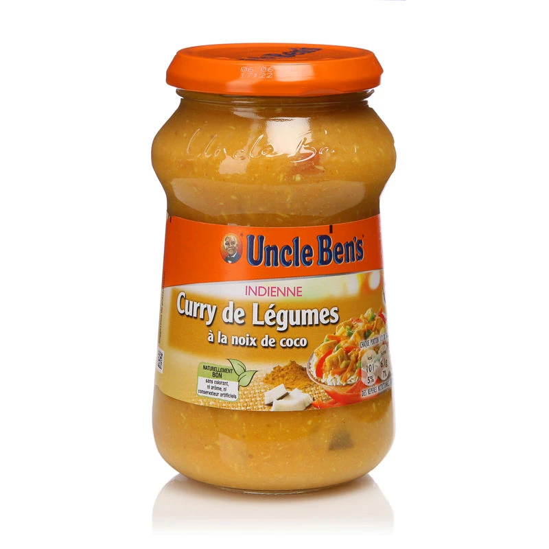 Sauce curry légumes noix de coco 400g - UNCLE BEN'S