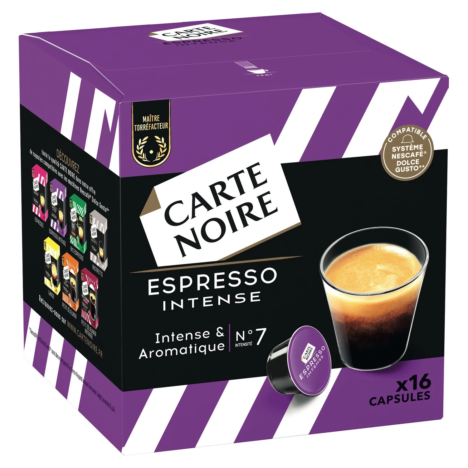 Café-espresso intens nr. 7 x16 capsules 128g - CARTE NOIRE