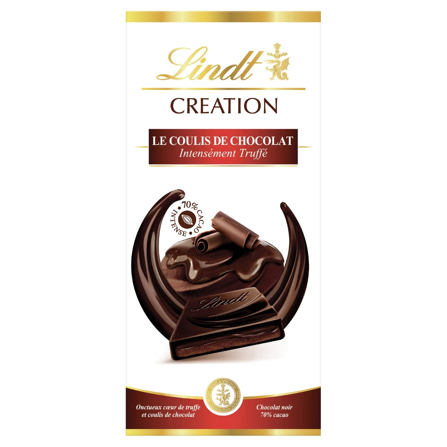 Таблетка Creation 70% шоколадный кули 150 г - LINDT