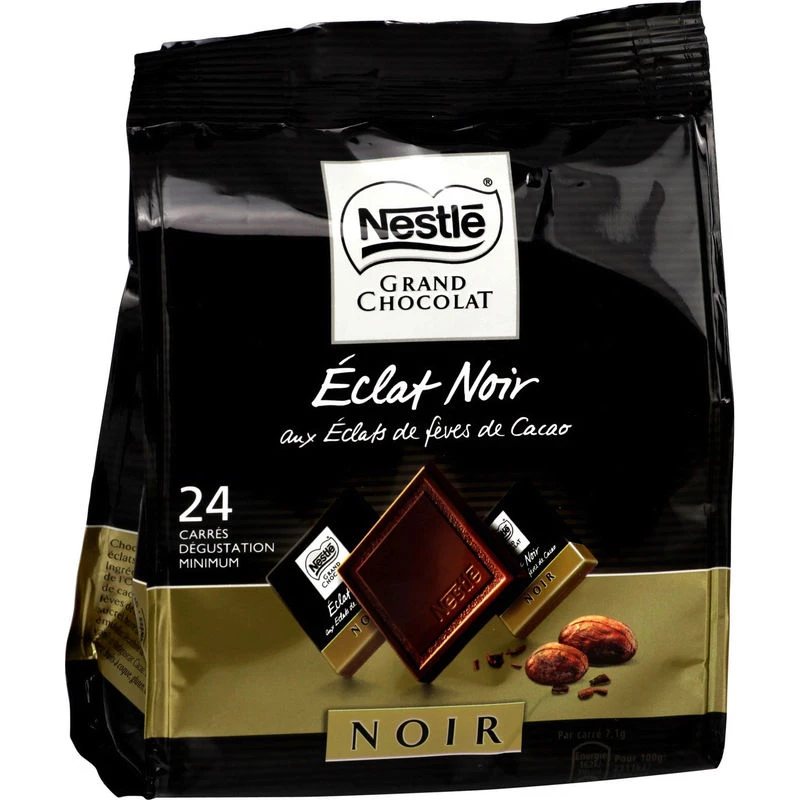 Chocolate negro con chispas cuadrados 192g - NESTLE