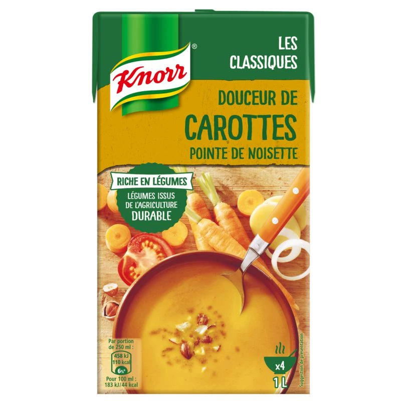 Soupe carottes/ noisette 1L - KNORR