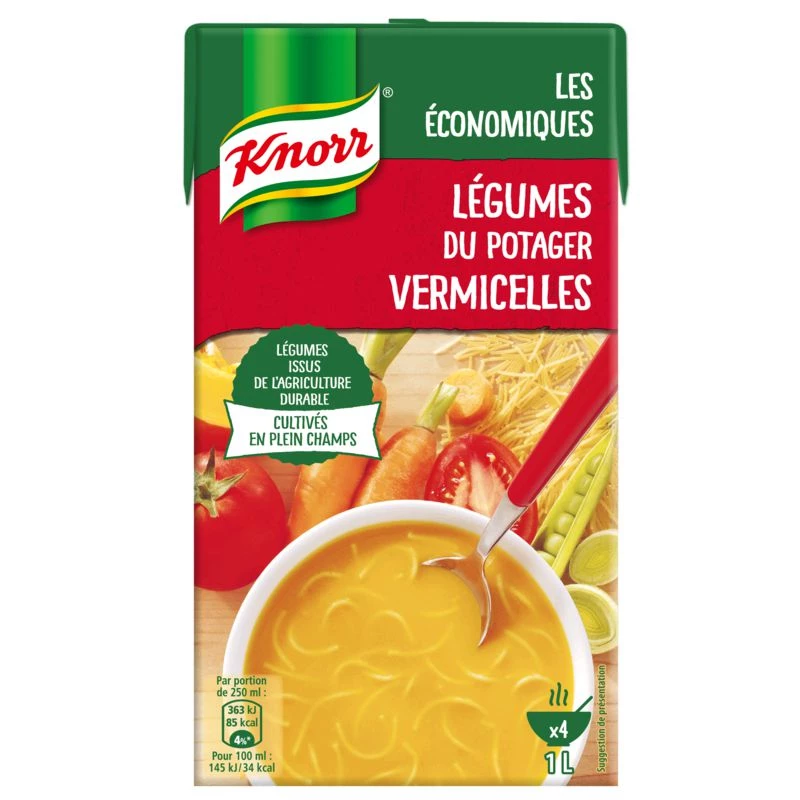 Soupe légumes du potager/ vermicelles 1L - KNORR
