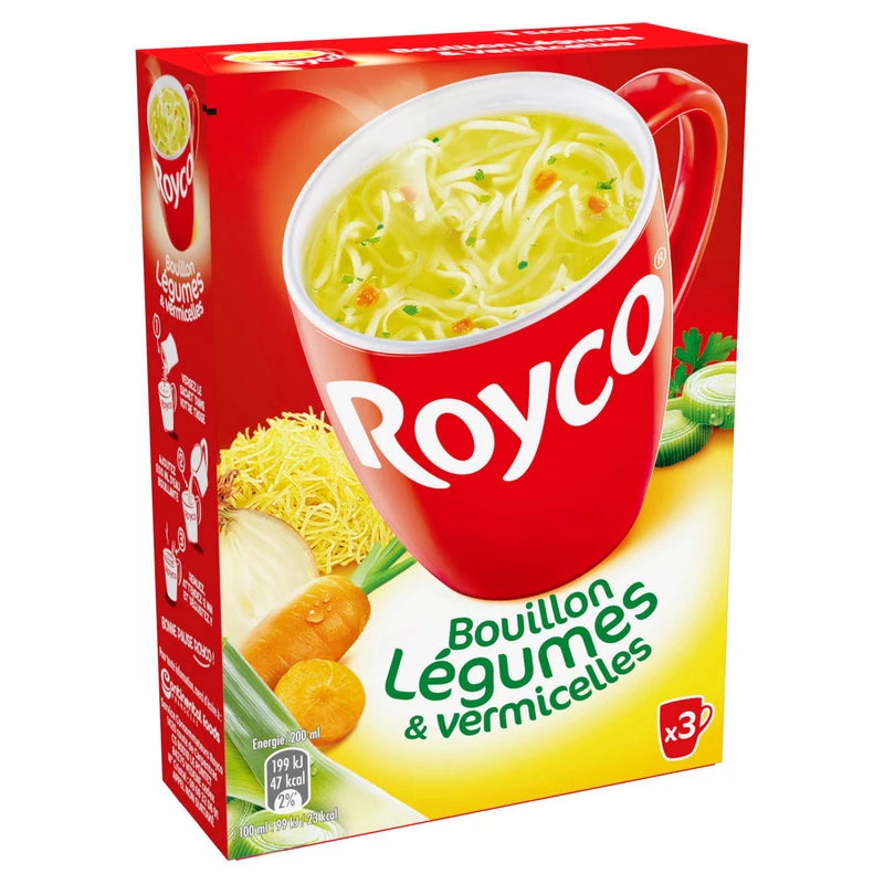 Gemüsebrühe und Fadennudeln, 600 g - ROYCO