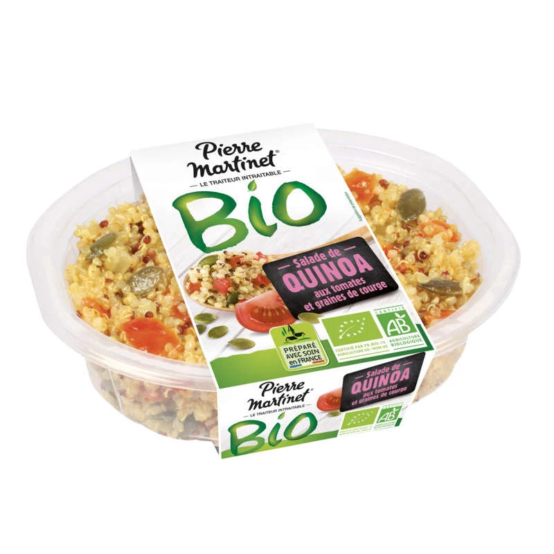 Salade De Quinoa aux Tomates et Graines de Courge Bio 200g - PIERRE MARTINET