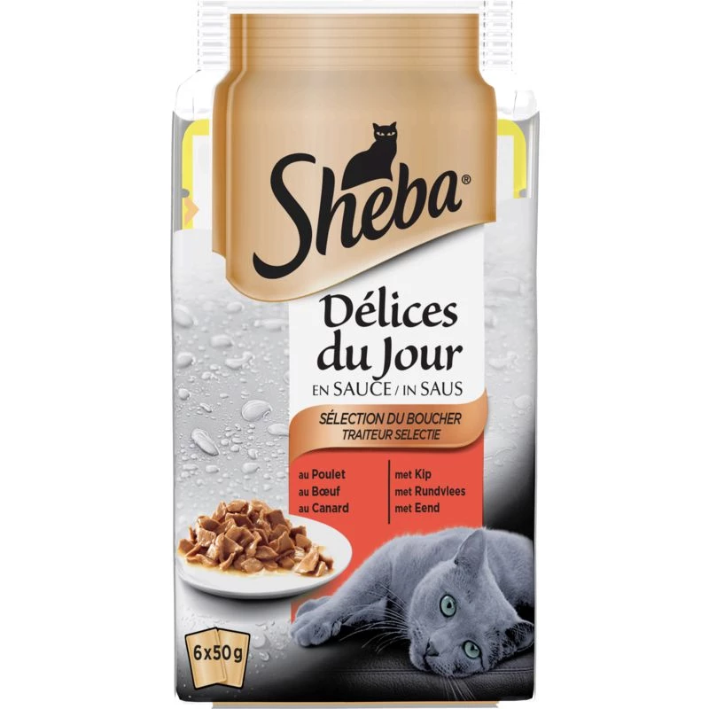 Мясной корм для кошек 6х50г - SHEBA