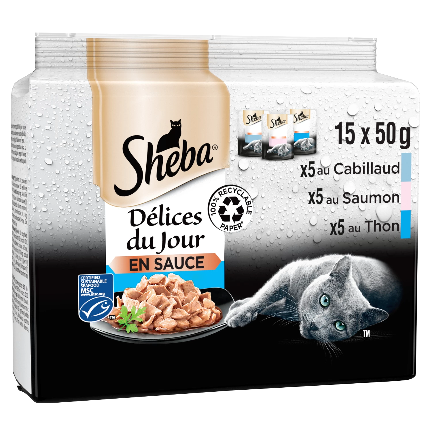 Sheba Mini Delice Poisson 15x50