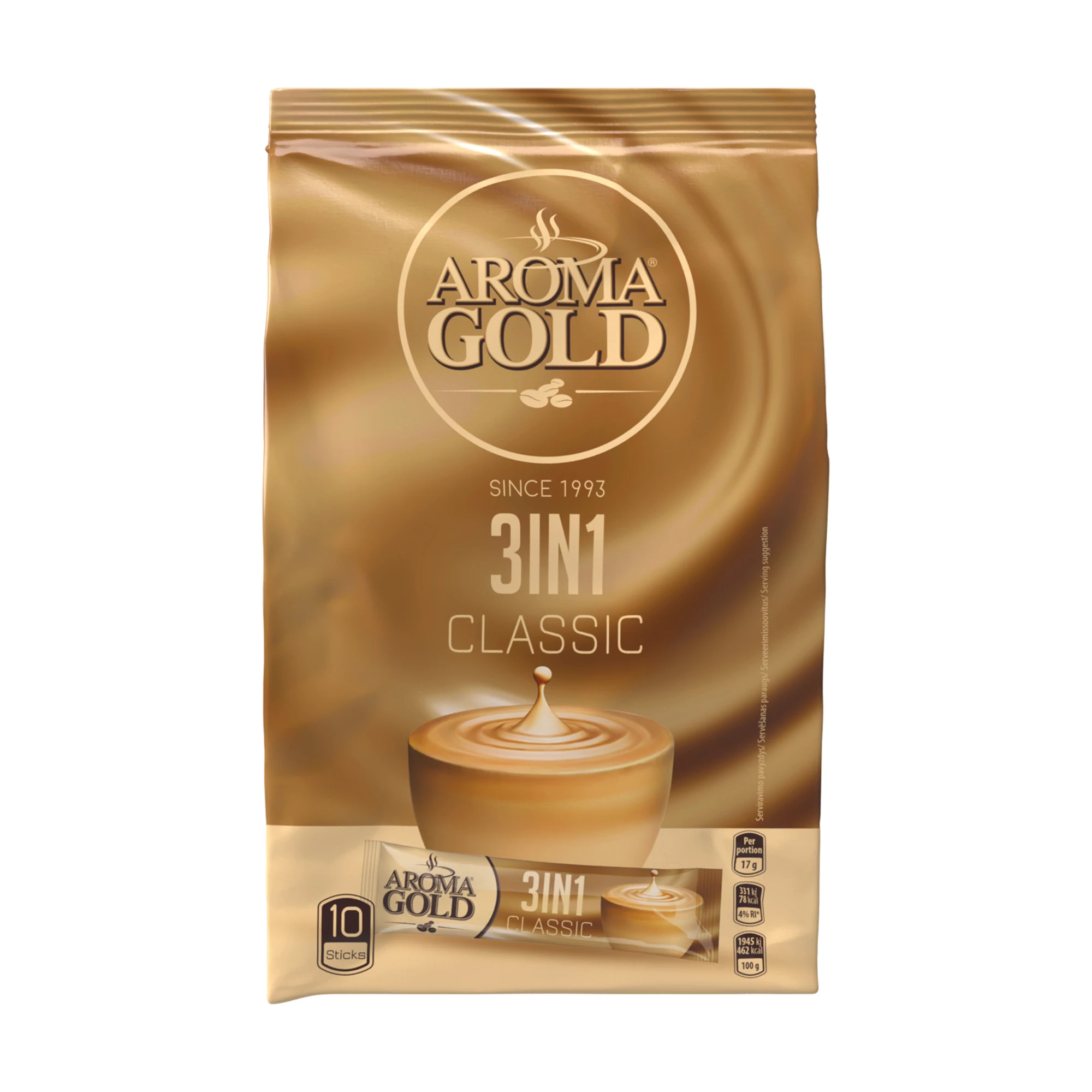 Classic Instant Coffee 3in1 X10 - Aroma Gold