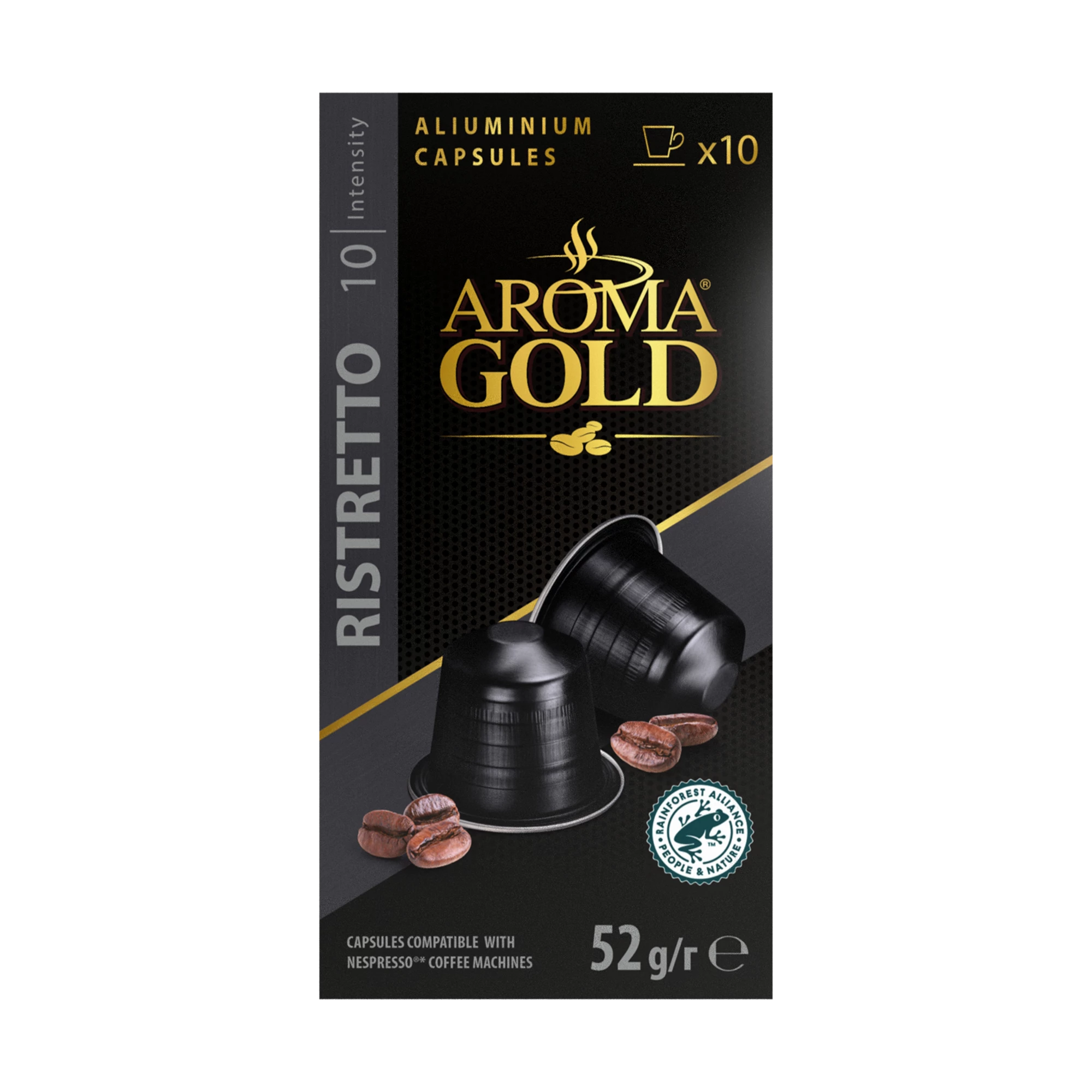 Café Ristretto Compatible Nespresso X 10. (интенсивность 10) — Aroma Gold