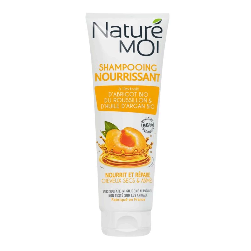 Shampooing nourrissant abricot Bio/huile d'argan 250ml - NATURÉ MOI