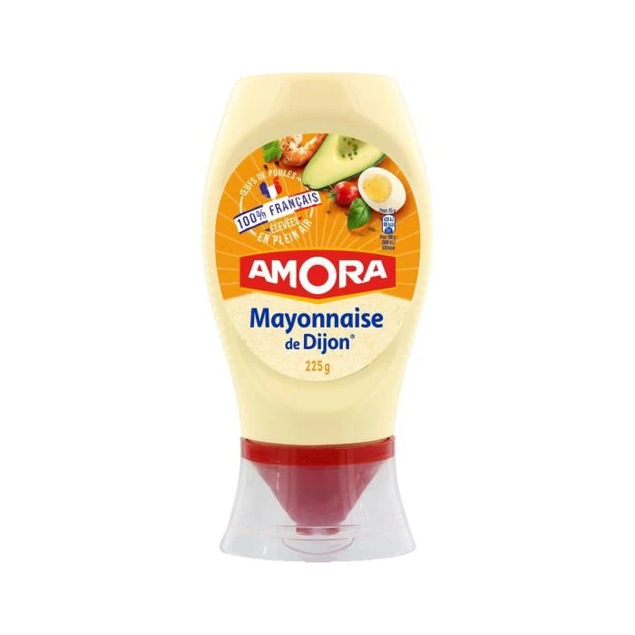 mayonnaise Dijon aux œufs 225g- AMORA