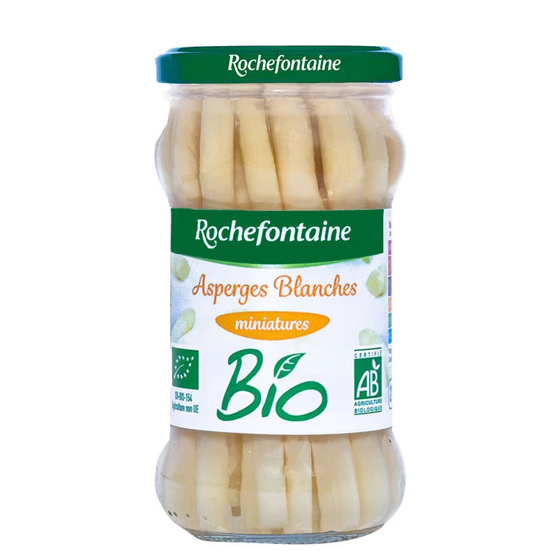 Miniature white asparagus Organic 21cl - ROCHEFONTAINE