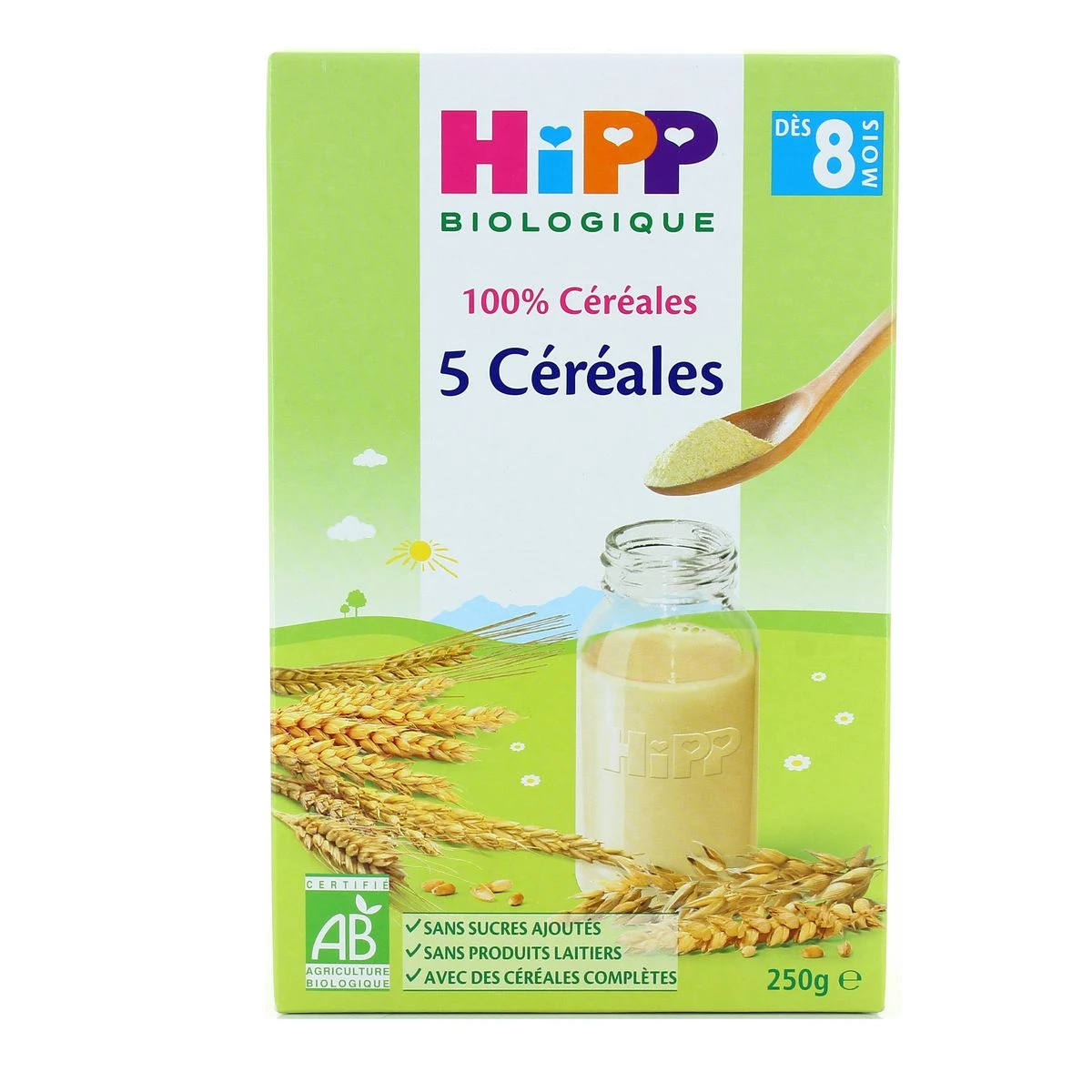 5 céréales bébé dès 8 mois 250g - HIPP