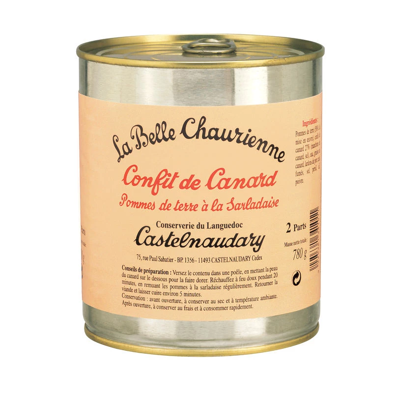 Confit De Canard & Pommes De Terre  780g - LA BELLE CHAURIENNE