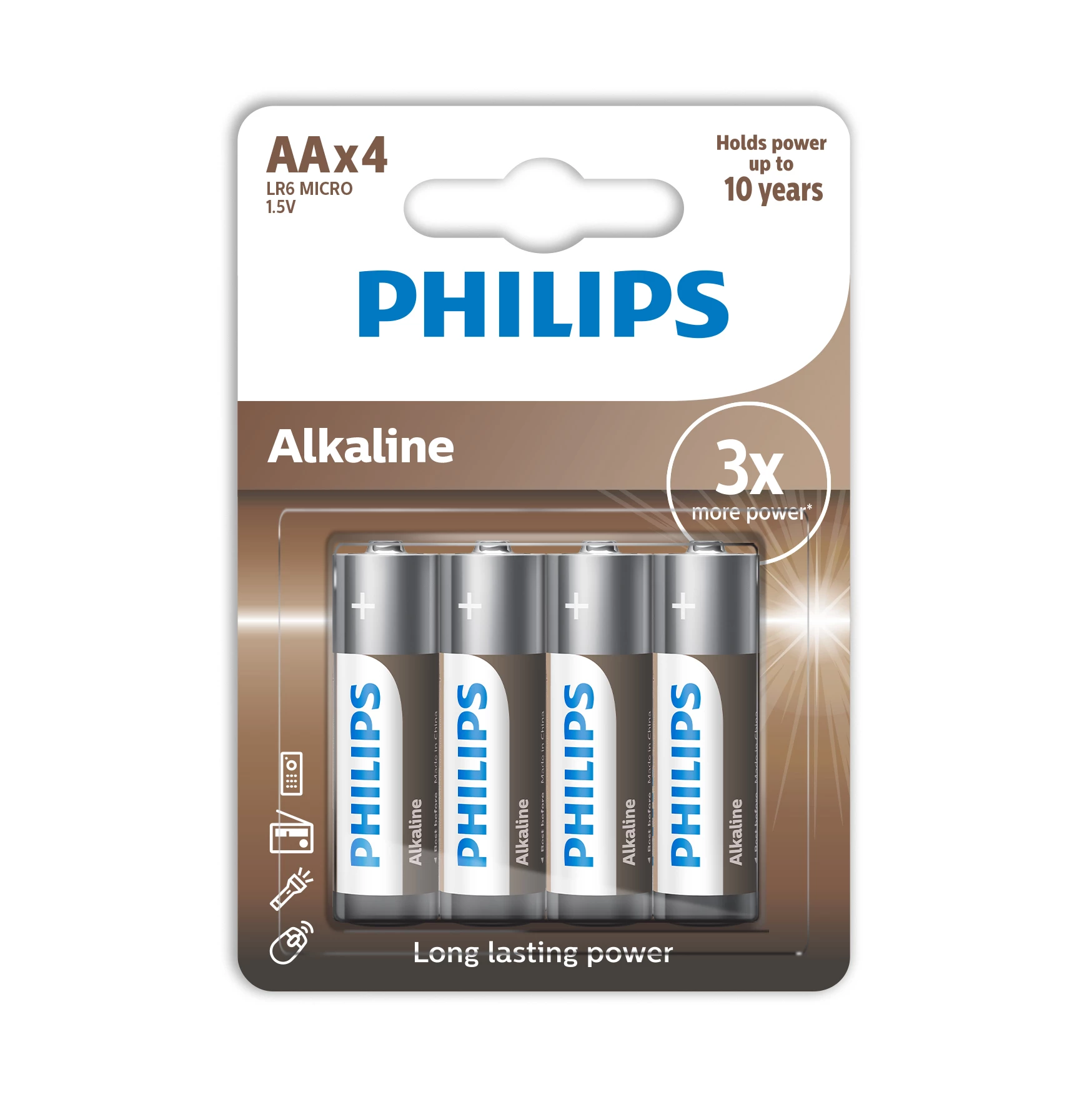 Philips Alkaline Batteries 1.5v Bl 4 Pieces Aa - PHILIPS