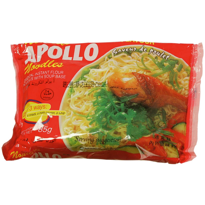 Nouille au poulet Halal 85g - APOLLO