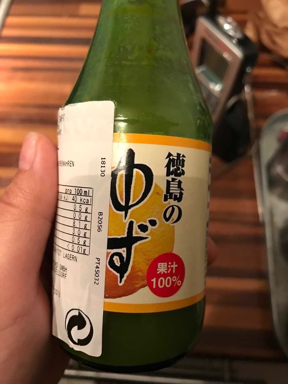 Jus De Yuzu 100%  Jp 100ml - Shikoku Meiji
