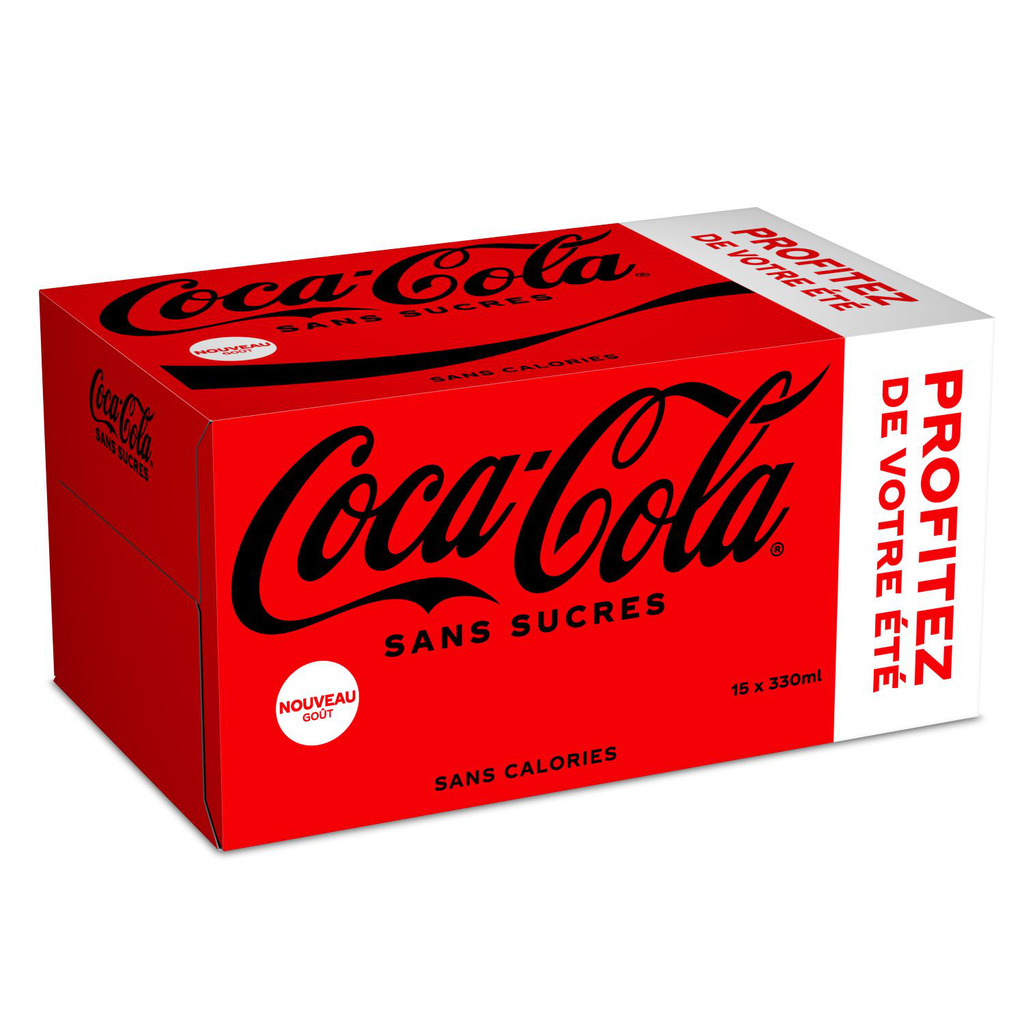 Coca-cola Sans Sucres Boites 33clx15 Profitez De Votre été