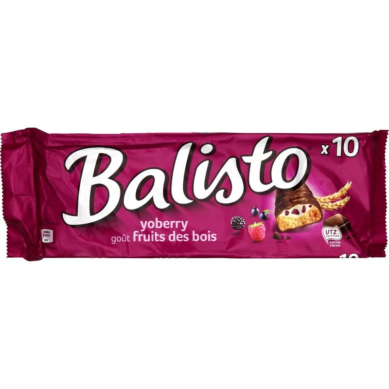 Waldfrucht-Schokoriegel X10 185g - BALISTO