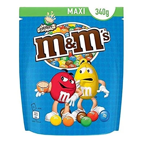 Crispy milk chocolate and puffed rice candies 340g -  M&M'S