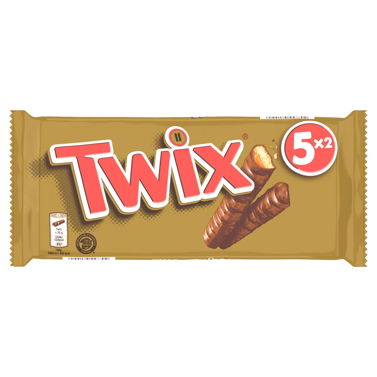 Chocolate And Caramel Chocolate Bars 250g - Twix