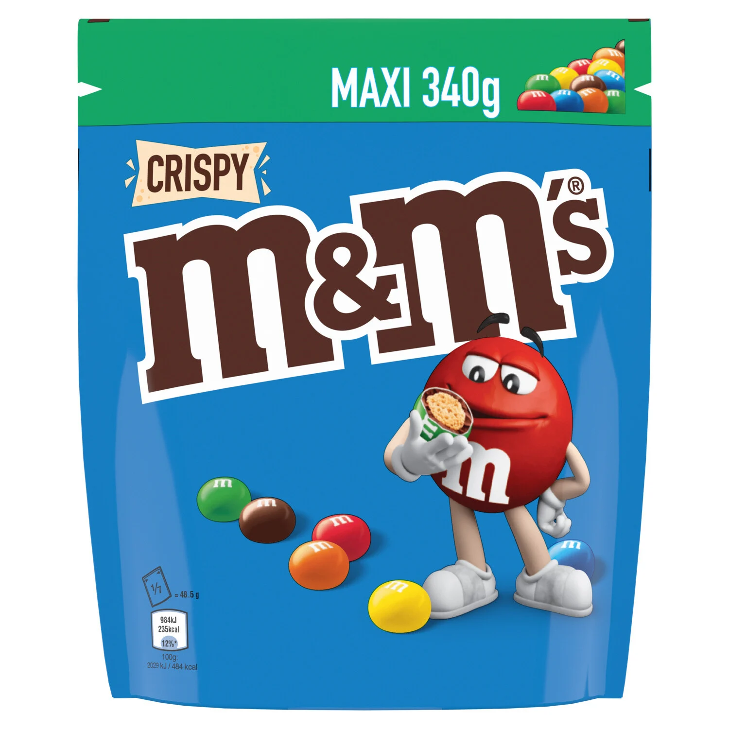 Bonbons Chocolatées Crispy 340g - M&m's