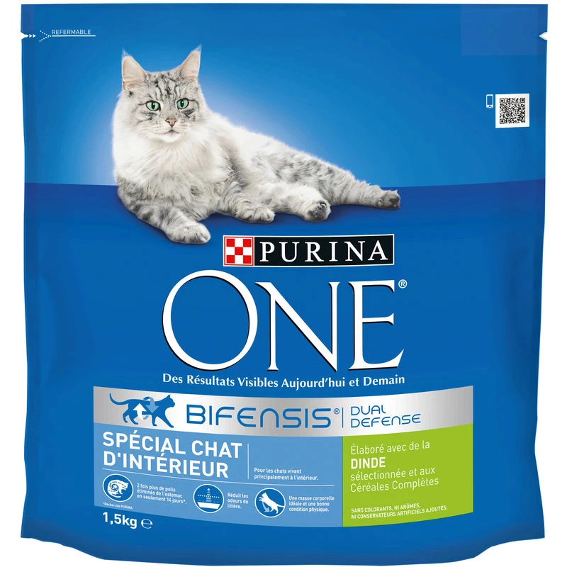 UN cibo per gatti al coperto con tacchino da 1,5 kg - PURINA