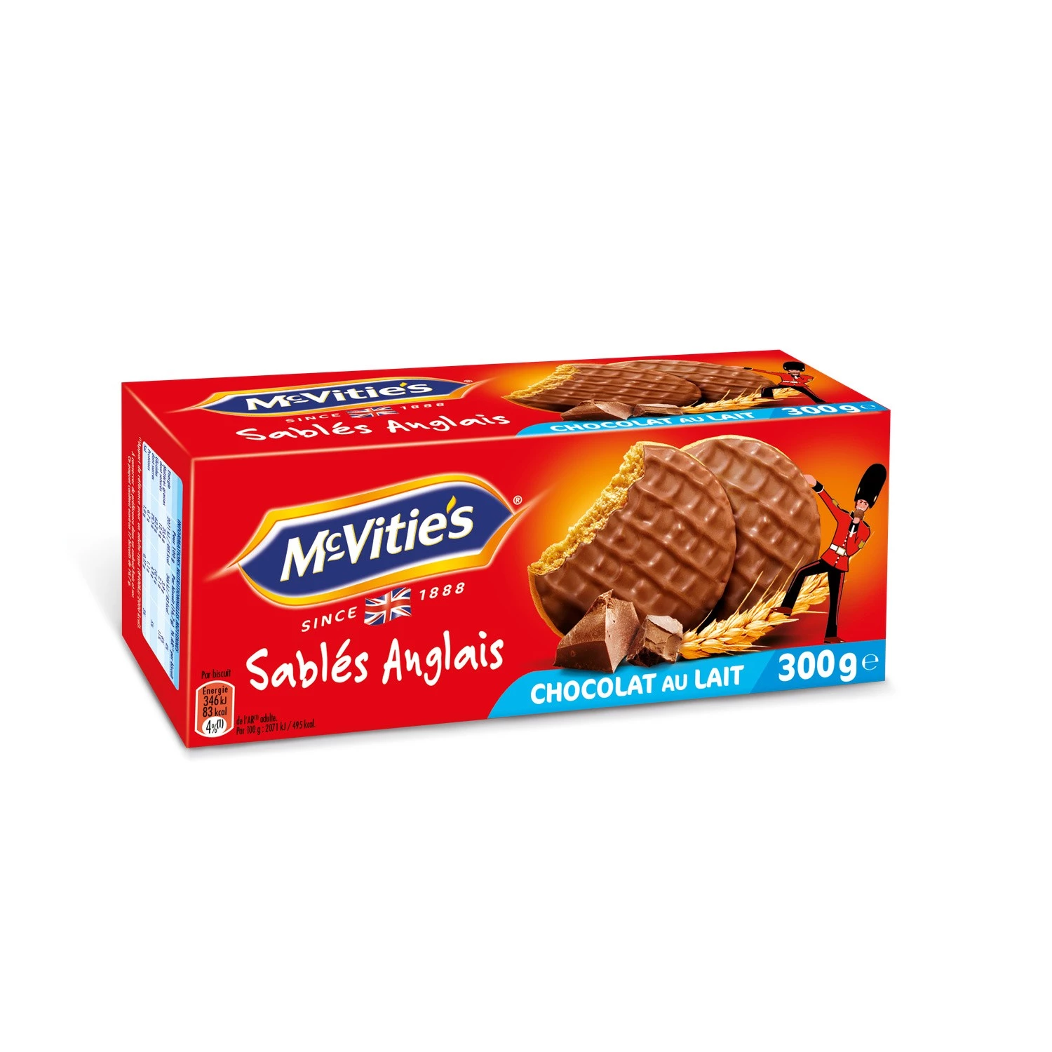 Milk Chocolate Shortbread 300g - MC VITIE'S