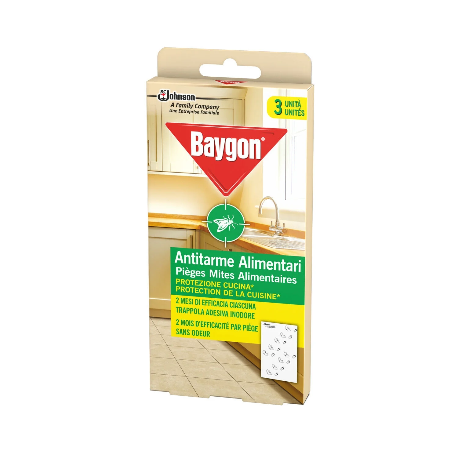 Baygon 3 Pieges Mites Aliment