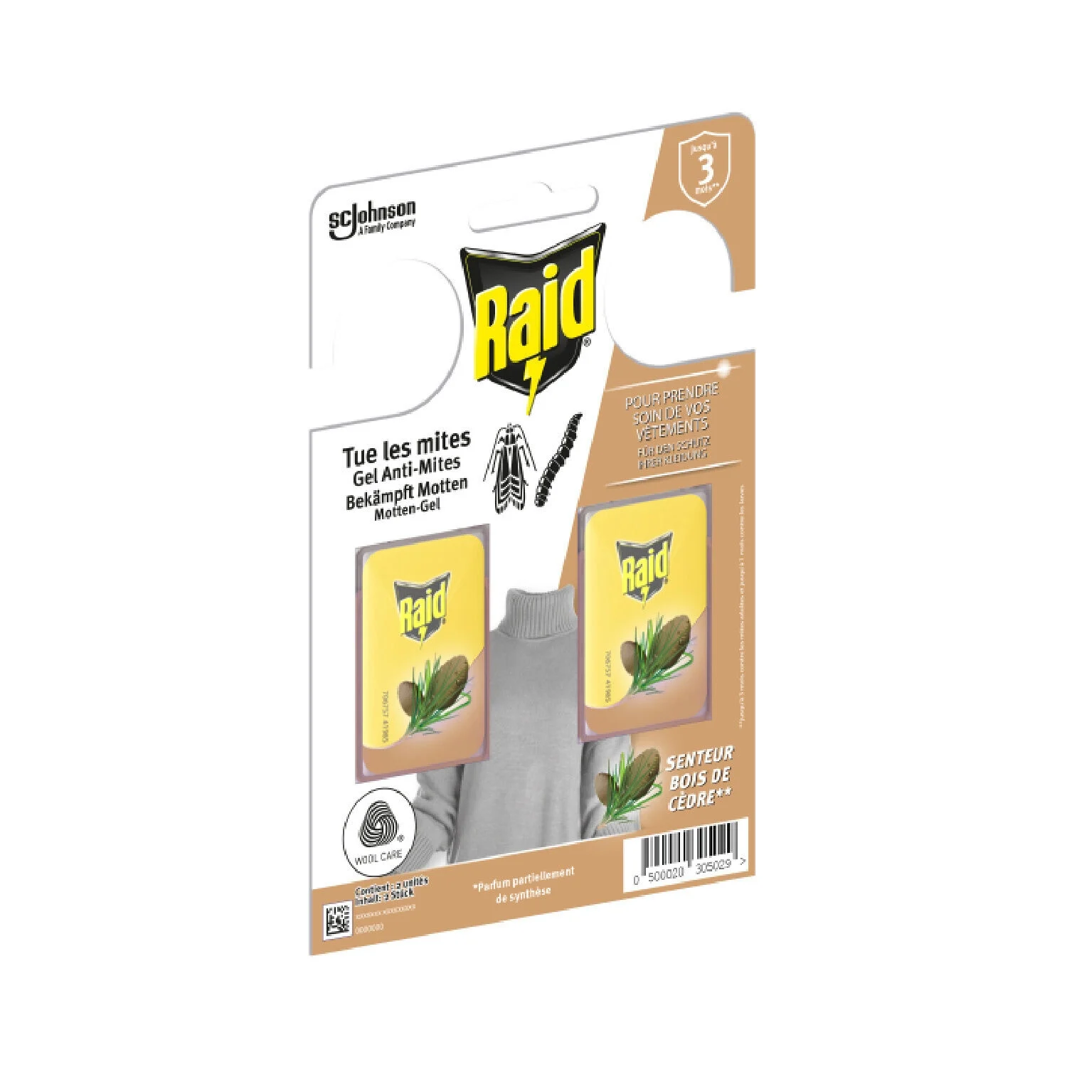 Raid Gel Anti Mites Cedre Tp18