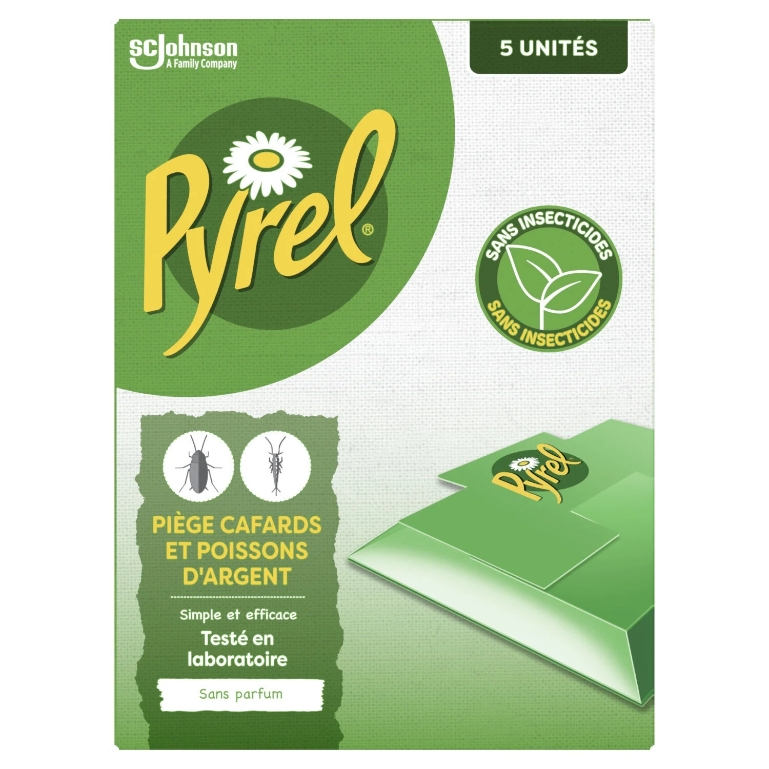 Cockroach And Silverfish Insect Trap Unscented X5 - Pyrel