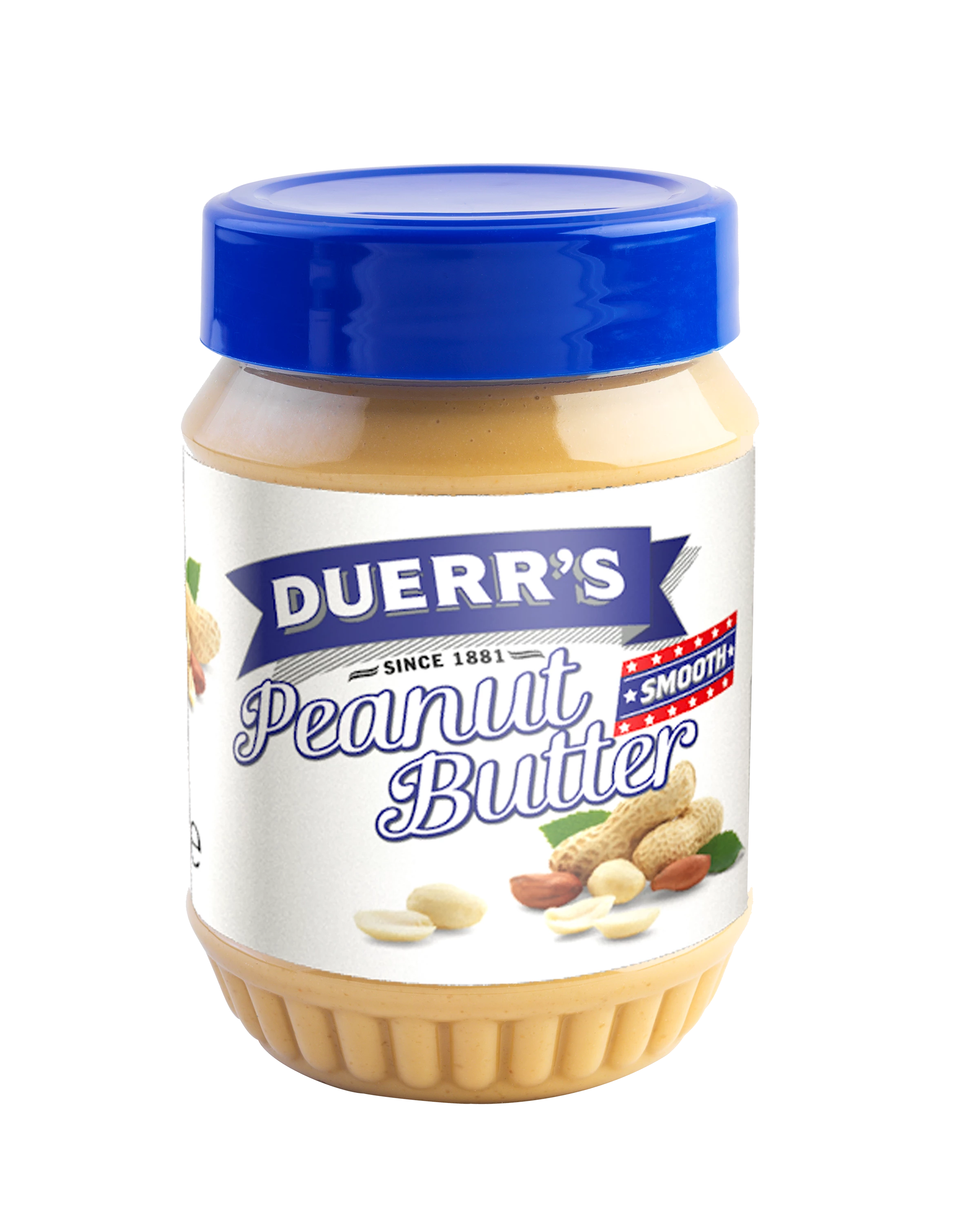 Beurre de Cacahuete Sans Morceaux, 340g - DUERR'S