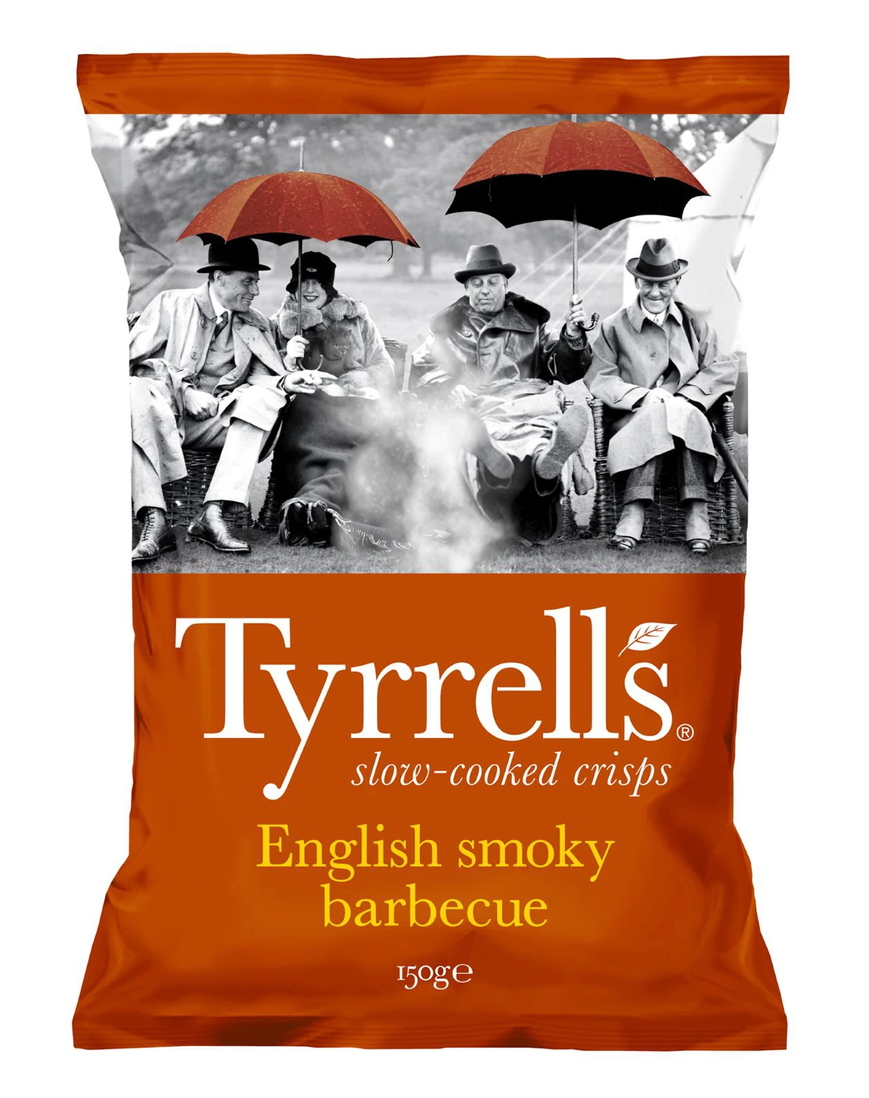 Smoky Barbecue Potato Chips, 150g - TYRRELLS