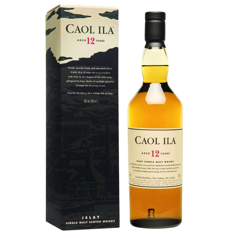 Islay single malt Scotch Whiskey 12 years old, 43°, 70cl bottle, CAOL ILA