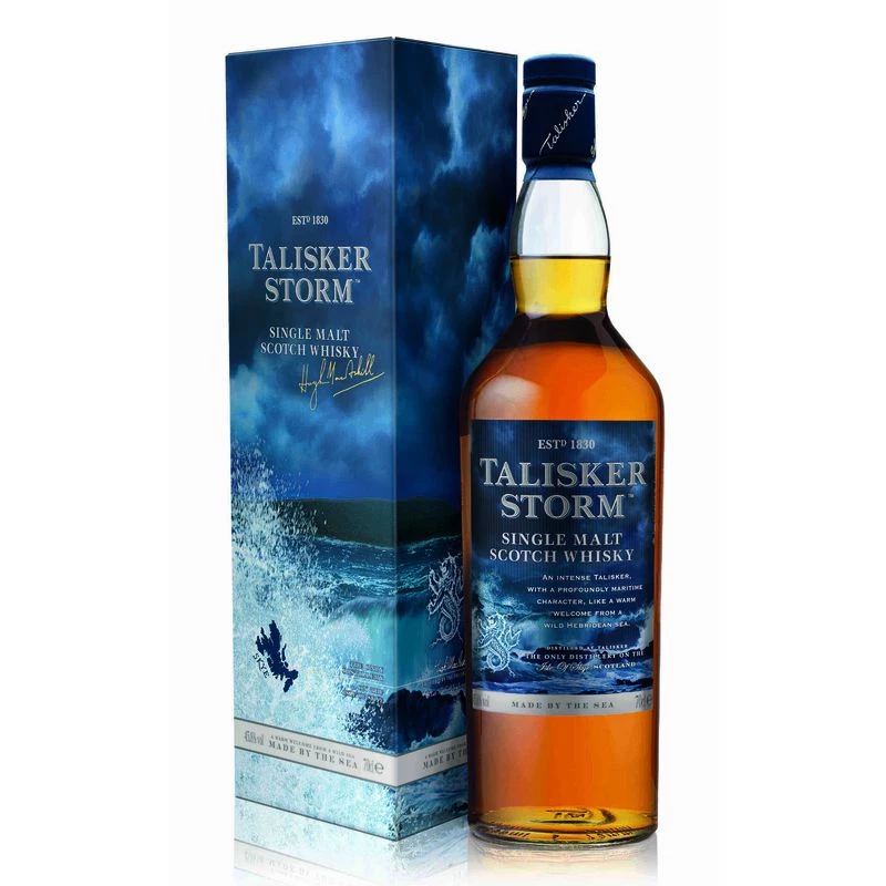 Single malt Scotch Whisky, 45,8°, bouteille de 70cl, TALISKER STORM