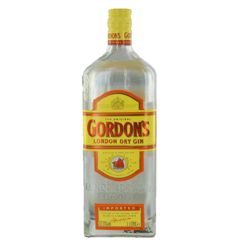 Gin ,37,5°, bouteille de 1l, GORDON'S
