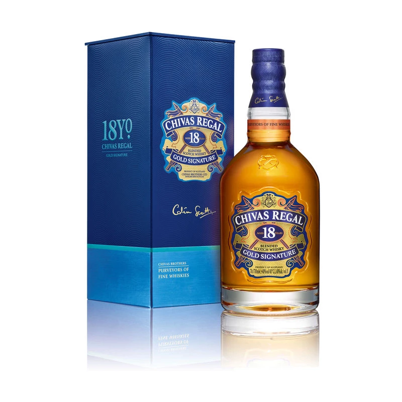 Blended Scotch Whisky 18 ans, 40°, bouteille de 70cl, CHIVAS REGAL