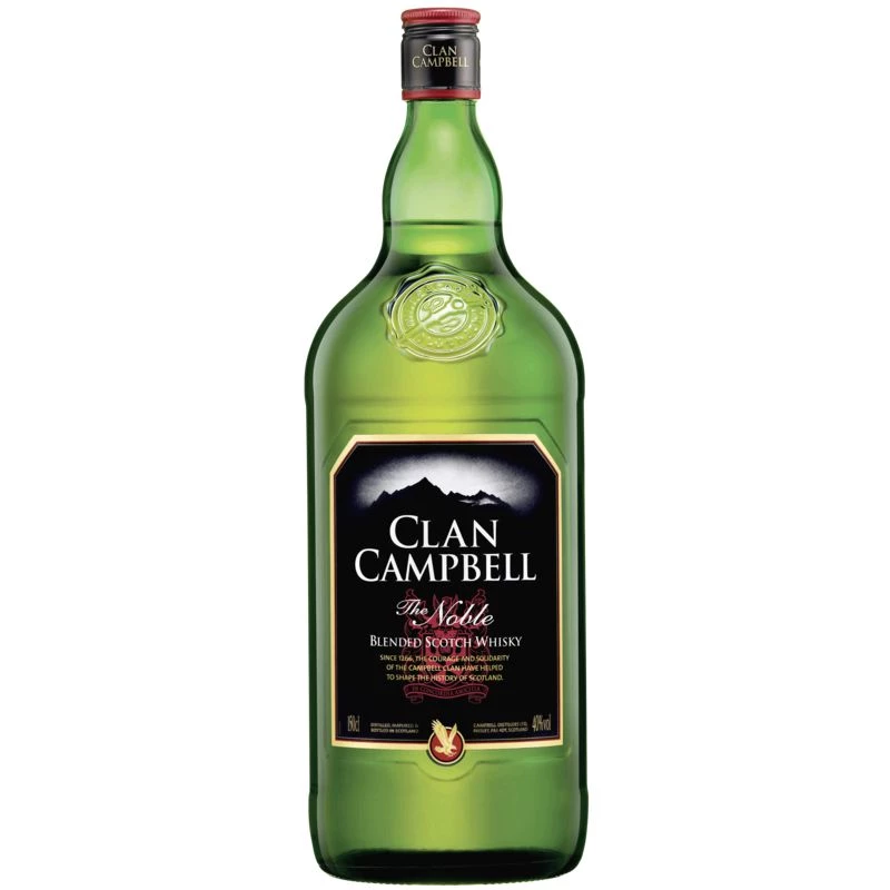 Blended Scotch Whisky, 40°, bouteille de 1,5l, CLAN CAMPBELL