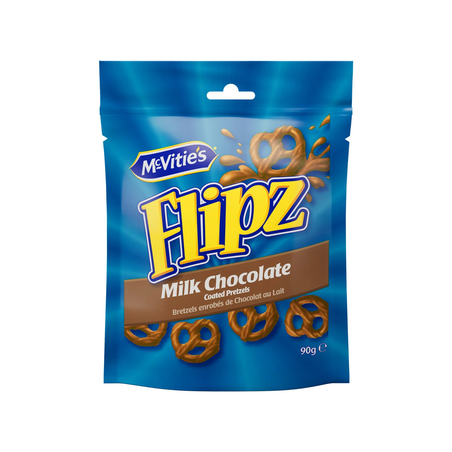 Tablette De Chocolat Bretzels Chocolat Au Lait 90g - Flipz