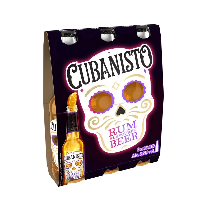 Rum Flavored Beer, 5.8°, 3x33cl - CUBANISTO
